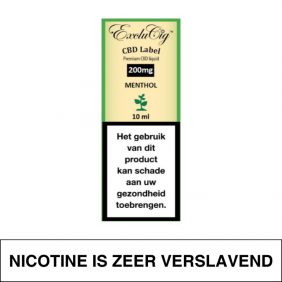 Exclucig Cbd Label E-Liquid Menthol 200Mg Cbd 10Ml