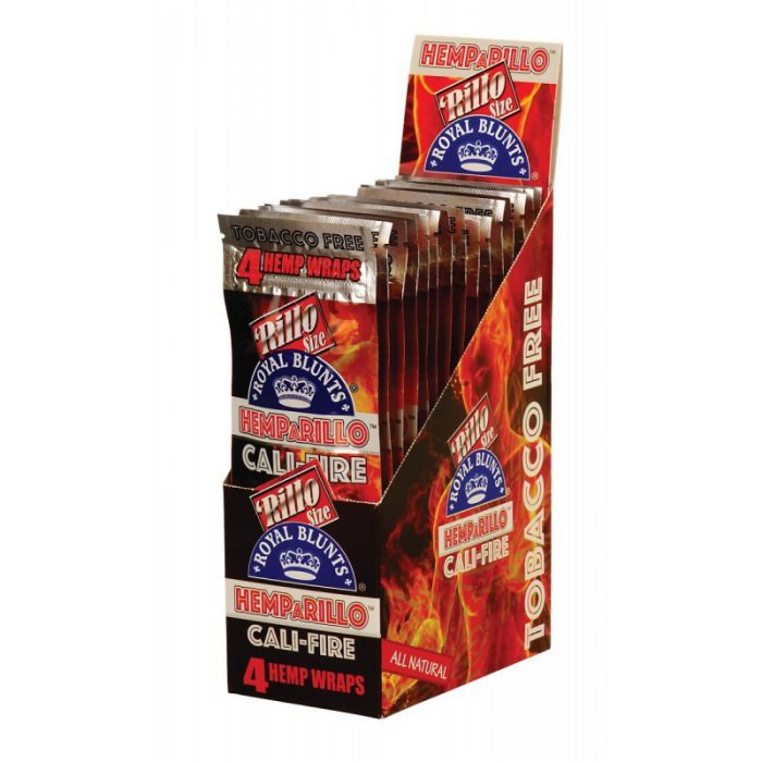 Display Hemparillo Hemp Blunts Cali-Fire 15X4 Pcs