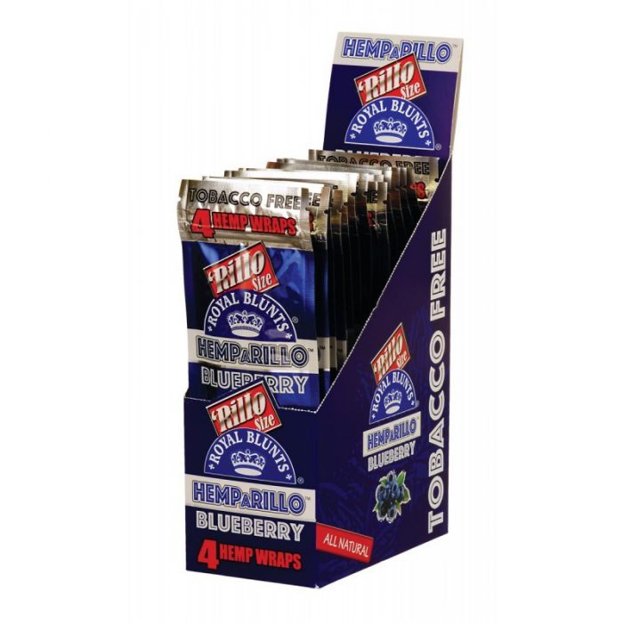 Display Hemparillo Hemp Blunts Blueberry 15X4 Pcs