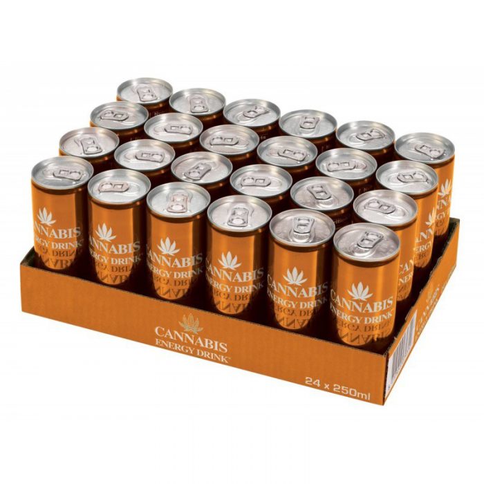 Tray Cannabis Energy Drink Mango 24 Pcs - Afbeelding 2