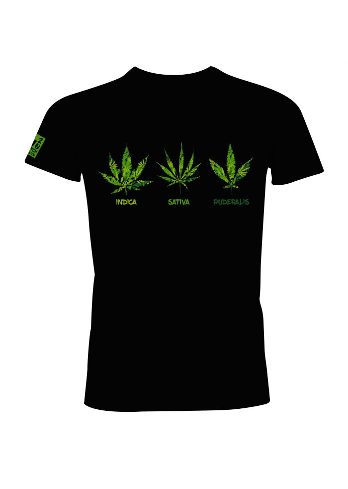 420 Dutch Highlife T-Shirt: Triple Weed Heren